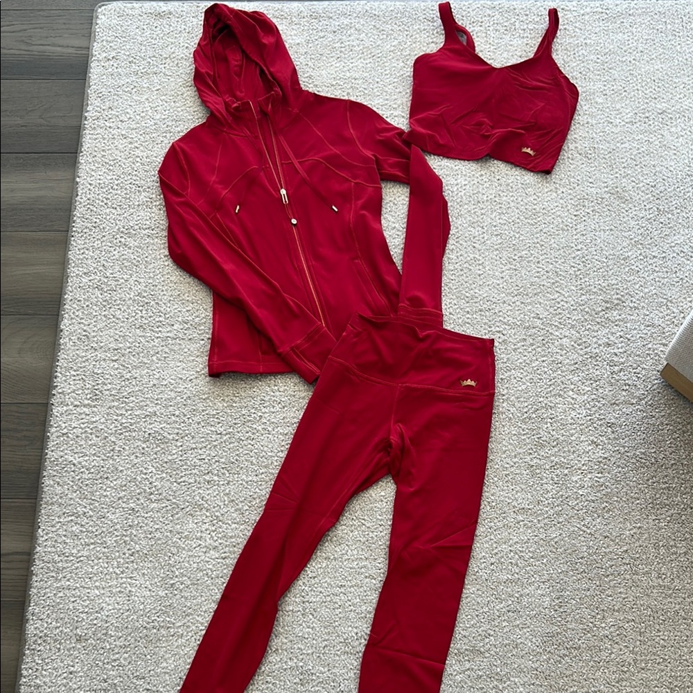 LULULEMON jacket, Leggings, and Sports Bra Set
